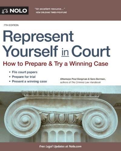 Represent Yourself in Court: How to Prepare & Try a Winning Case [Paperback] [2010] (Author) Paul Bergman, Sara J. Berman