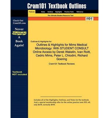 Outlines & Highlights for Mims Medical Microbiology: With STUDENT CONSULT Online Access by Derek Wakelin, Ivan Roitt, Cedric Mims, Peter L. Chiodini, Richard Goering, ISBN: 9780323044752 (Paperback) - Common