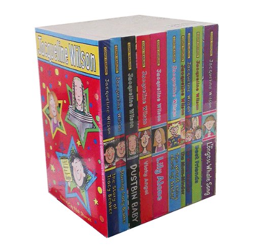 Book Cover Jacqueline Wilson Collection 10 Books Set, Titles includes - the Story of Tracy Beaker, Starring Tracy Beaker,Dustbin Baby,Vicky Angel,Lily Alone,The Worst Thing About My Sister, The Mum-Minder.