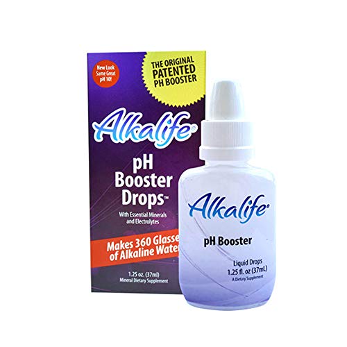 Alkalife pH Booster Drops | The First Patented Alkaline Water Booster to Neutralize Acid & Balance pH for Immune Support, Peak Performance, Detox, Overall Wellness, and Reduced Inflammation â€“ 1.25oz