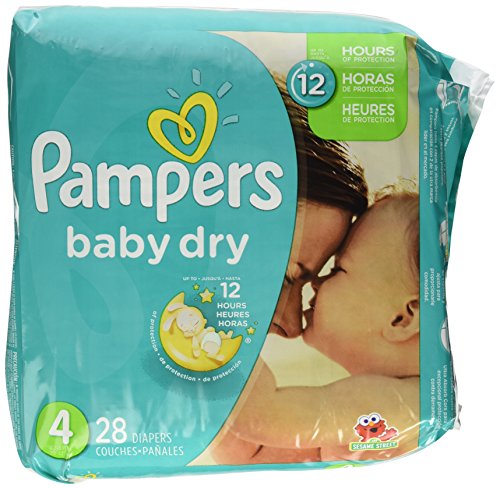 Book Cover Pampers Baby Dry Diapers - Size 4-28 ct