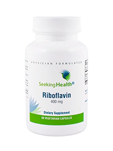 Book Cover Riboflavin | 60 Vegetarian Capsules | Seeking Health | 400 mg Riboflavin | Vitamin B2