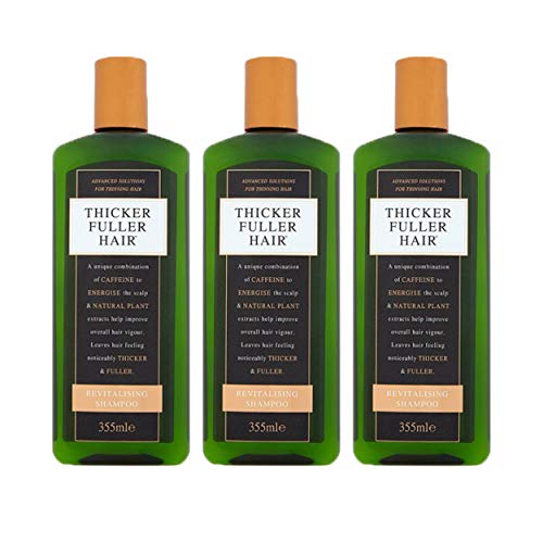 Thicker Fuller Hair Revitalizing Shampoo-12 oz (3 Bottles) by Thicker Fuller Hair