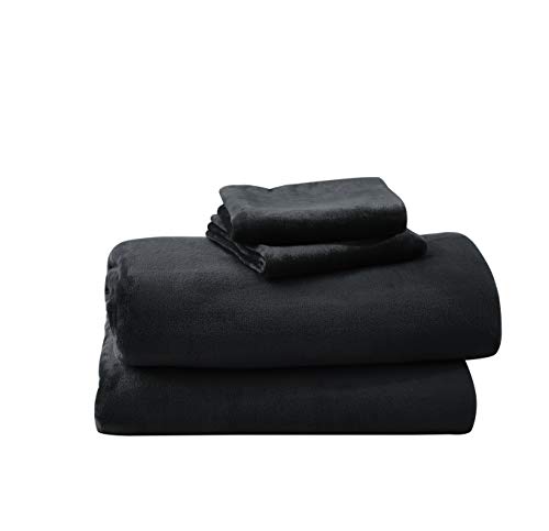 Cozy Fleece Comfort Collection Velvet Plush Sheet Set, King, Aqua, 1 Sheet Set