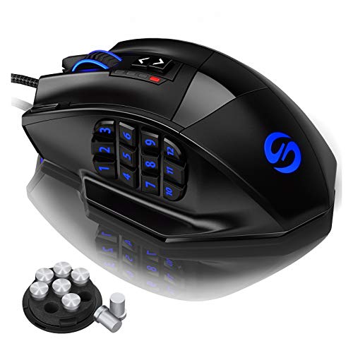Book Cover UtechSmart Venus Gaming Mouse RGB Wired, 16400 DPI High Precision Laser Programmable MMO Computer Gaming Mice [IGN's Recommendation]
