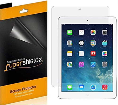 (3 Pack) Supershieldz for Apple iPad Air 2 and iPad Air 1 (9.7 inch) Screen Protector, High Definition Clear Shield (PET)
