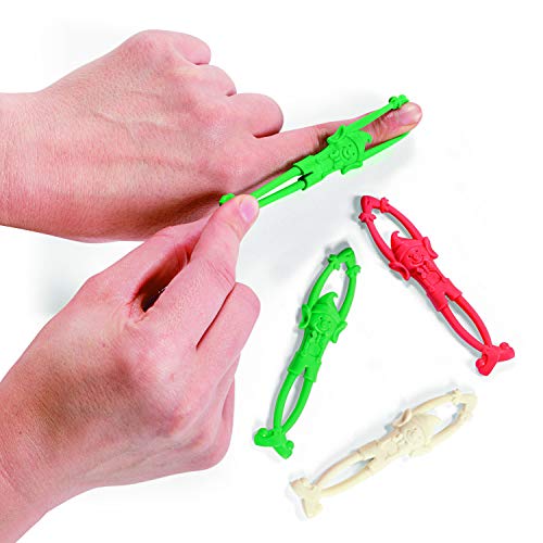 Stretchy Flying Christmas Elves (1 dz) Holiday Stocking Stuffers, Individually Packaged, Approx. 3.5"
