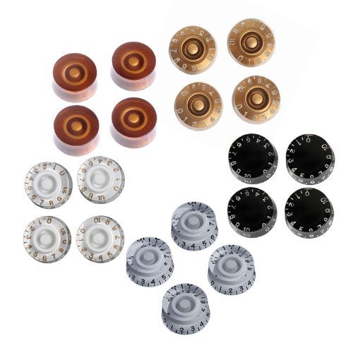 Kmise Electric Guitar Speed Knobs For Gibson Les Paul Knob Parts Replacement (Control Knobs 20 Pcs)