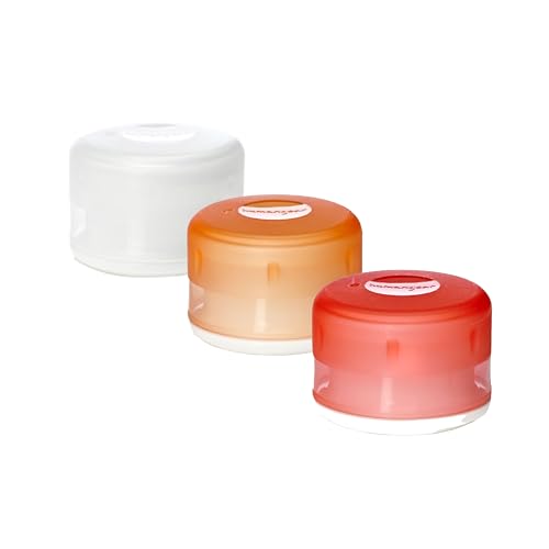 Humangear GoTubb, 3-Pack, Small (0.4oz), Clear/Orange/Red