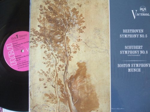 BEETHOVEN SYMPHONY NO. 5 - vinyl lp. SCHUBERT: SYMPHONY NO. 8 "UNFINISHED"