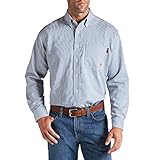 Ariat Men’s Flame Resistant Button down, Bold Blue, X-Large