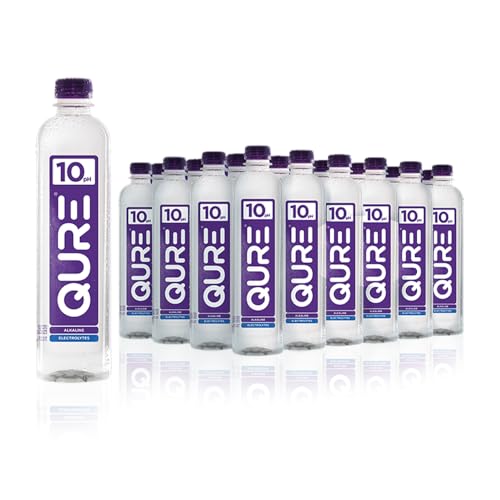 Qure Wellness Alkaline 500ml Water, 12 Pack Case for Natural Alkaline Hydration