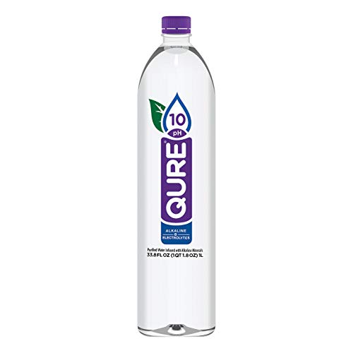 Qure Alkaline Water, 33.8 Ounce (Pack of 12)