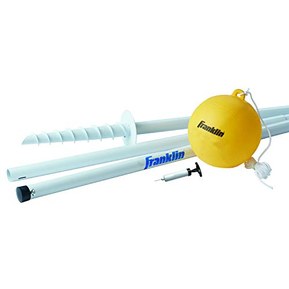 Franklin Sports Tetherball - Tetherball Ball, Rope and Pole Set - Portable Steel Tetherball Set with Easy Assembly - Classic Outdoor Game