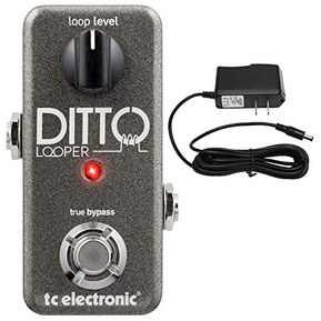 TC Electronics Ditto Looper Effects Pedal with ac power adapter