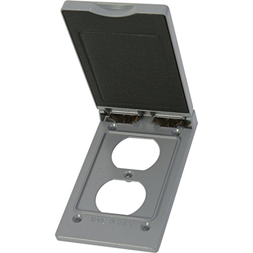 Greenfield CDRVPS Series Weatherproof Electrical Outlet Box Cover, Gray