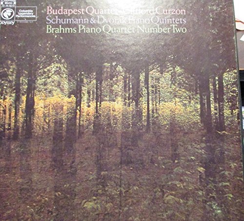 SCHUMANN & DVORAK PIANO QUINTETS - 2 RECORD SET - vinyl lps. BRAHMS PINAO QUARTET NUMBER TWO