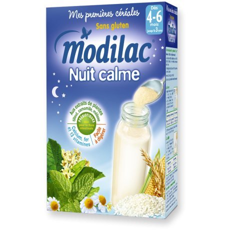 Modilac Nuit Calme Sans Gluten de 4 Mois à 3 Ans 300 g