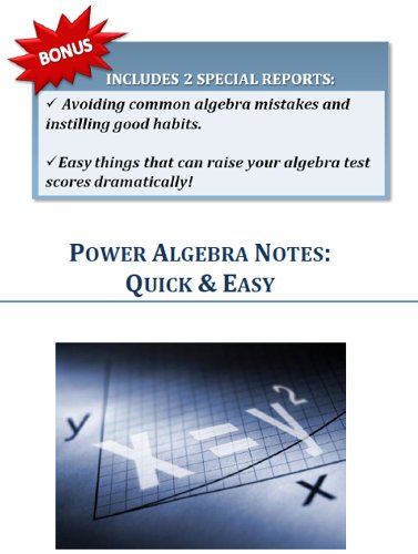 Algebra Power Notes Quick And Easy