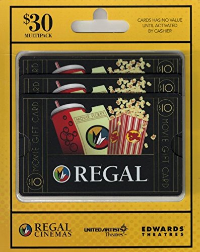 Book Cover Regal Entertainment  Gift Cards, Multipack of 3 - $10
