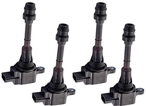 ENA Set of 4 Ignition Coil Pack Compatible with Nissan 2002 2003 2004 2005 2006 2007 2008 Altima Sentra X-Trail 2.5L Replacement for UF350 22448-8H315 22448-8H310 C1398