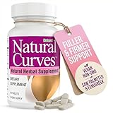 Natural Curves Breast Enhancement Supplement Herbal Bust Enhancer with Saw Palmetto Fenugreek Wild Yam Black Cohosh Vegan Non GMO 60 Capsules Fuller Firmer Bust Support for Women
