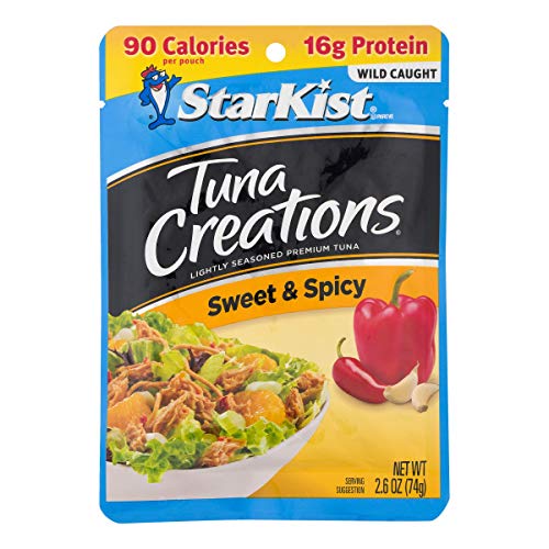 Book Cover StarKist Tuna Creations, Sweet & Spicy, 2.6 oz pouch (Pack of 12) (Packaging May Vary)