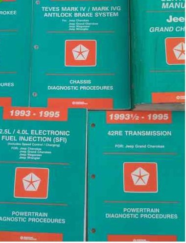 1995 JEEP GRAND CHEROKEE Service Shop Repair Manual SET W DIAGNOSTICS 5 BOOKS