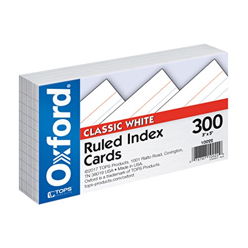 Book Cover Oxford Ruled Index Cards, 3
