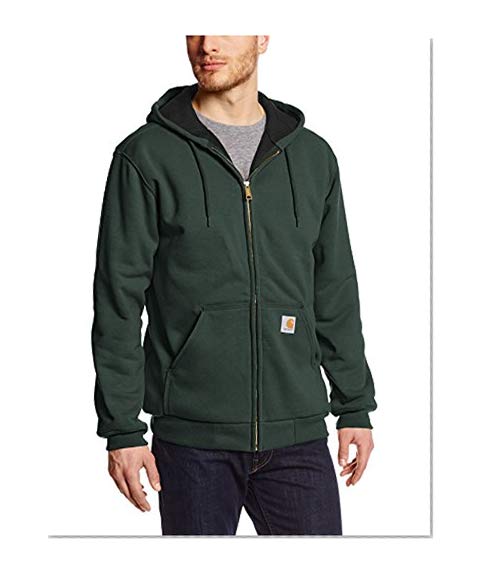 Carhartt Men's Rain Defender Rutland Thermal Lined Hooded Zip Front Sweatshirt