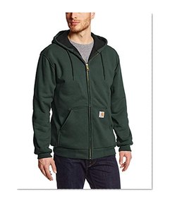 Carhartt Men's Rain Defender Rutland Thermal Lined Hooded Zip Front Sweatshirt