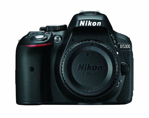 Book Cover Nikon D5300 24.2 MP CMOS Digital SLR Camera with Built-in Wi-Fi and GPS Body Only (Black)