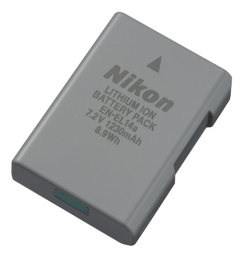 Book Cover Nikon 27126 EN-EL 14A Rechargeable Li-Ion Battery (Grey)