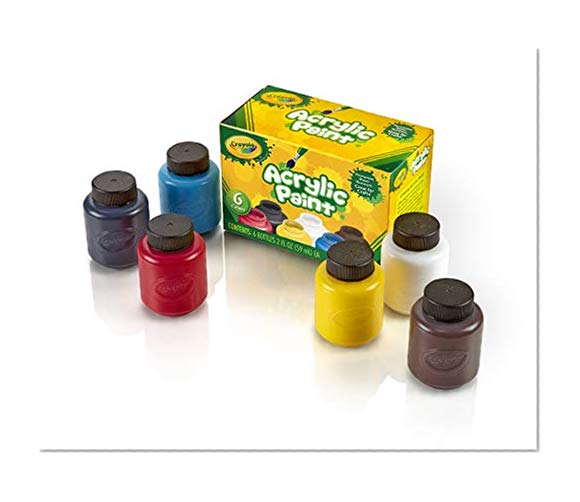 Book Cover Crayola; Acrylic Paint; Art Tools; 6 2-Ounce Bottles; Assorted Bright, Bold Colors