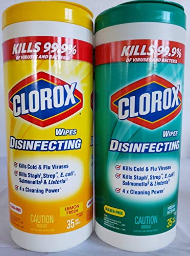 Book Cover 35-Count Disinfecting Wipes (2-Pack Bundle)