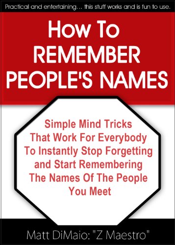 How To REMEMBER PEOPLE'S NAMES