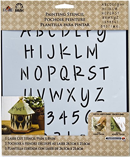 FolkArt Large Painting Stencil, Lite Felt Tip Marker Alphabet