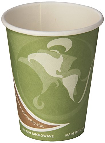 Book Cover Eco-Products ECOEPBRHC12EWPK Evolution World PCF Hot Cups, Post-Consumer Fiber, Recycled, 12 oz (Pack of 50)