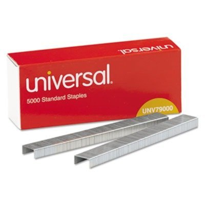 Book Cover UNIVERSAL Office Products 79000VP Standard Chisel Point 210 Strip Count Staples, 5,000/Box, 5 Boxes per Pack