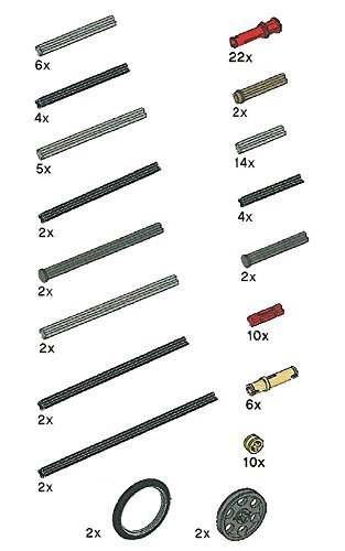 Book Cover LEGO Technic Axle Rods Assortment Pack