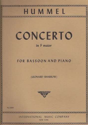 Concerto in F Major for Bassoon and Piano Hummel / Sharrow 2685