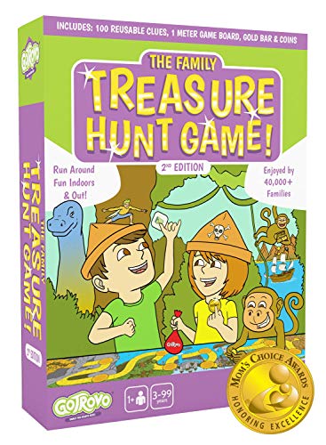 Book Cover Gotrovo Treasure Hunt Game - Fun Scavenger Hunt for Kids of All Ages - Versatile Indoor, Outdoor, Camping, Party Game - Play at Home, in The Garden or Anywhere - MOM'S Choice Award Winner