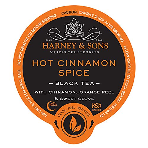 Book Cover Harney and Sons Hot Cinnamon Spice Tea Capsules, 24 Count