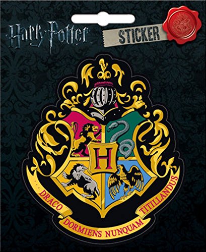 Book Cover Ata-Boy Harry Potter Stickers, Hogwarts Crest Anime/Movie Stickers - Harry Potter Gifts & Merchandise