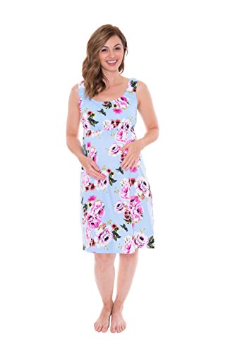 Baby Be Mine 2 in 1 Maternity Nursing Nightgown Nightdress Hospital Bag Must Have, Pregnancy Breastfeeding