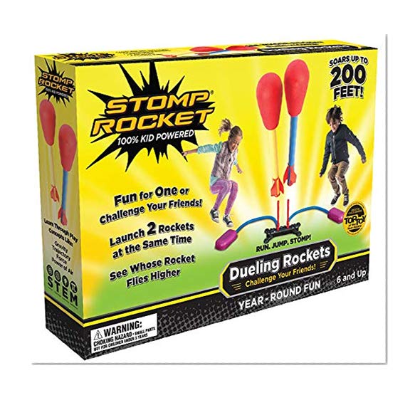Stomp Rocket Dueling Rockets, 4 Rockets [Packaging May Vary]