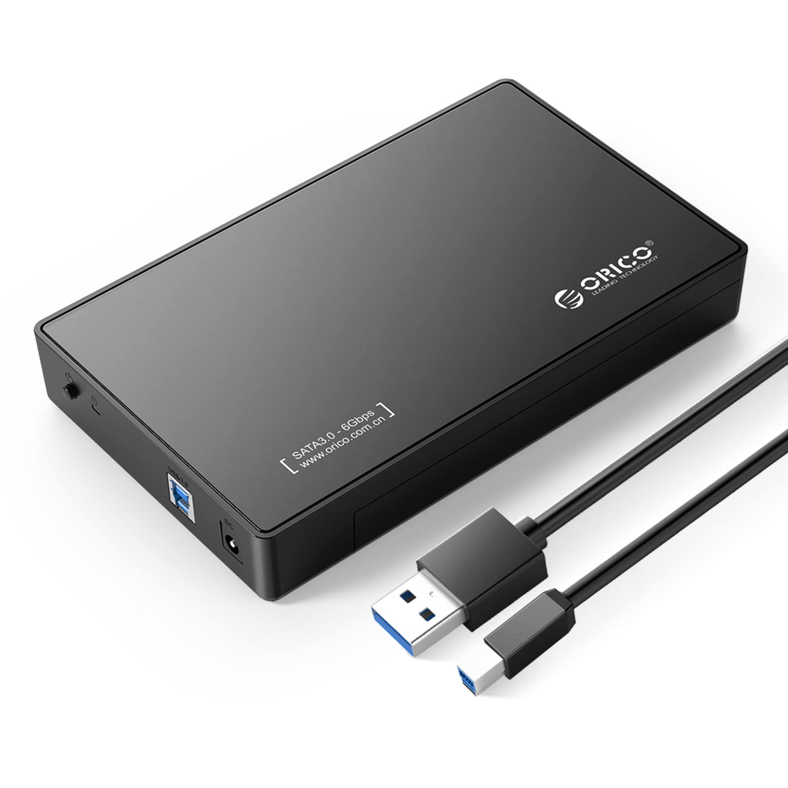 ORICO Toolfree USB 3.0 to SATA External 3.5'' Hard Drive Enclosure Case for 3.5 Inch SATA HDD and SSD [Support UASP and 16TB Drives]-3588US3