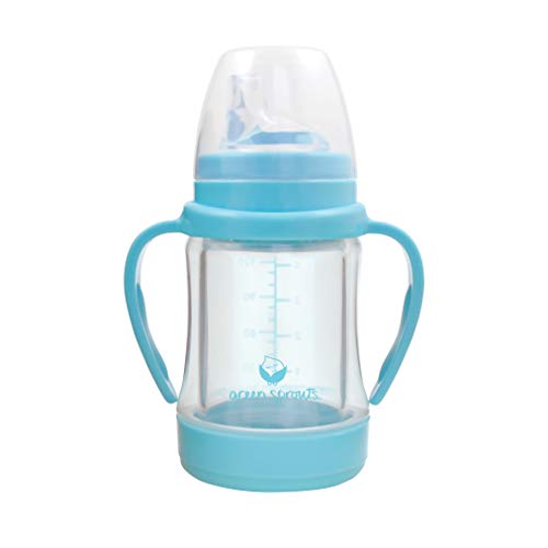 Green Sprouts Glass Sip & Straw Cup,4 Ounce