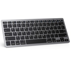 OMOTON Ultra-Slim Bluetooth Keyboard Compatible with 2018 iPad Pro 11/12.9, New iPad 9.7 Inch, iPad Air, iPad Mini, iPhone and Other Bluetooth Enabled Devices, White