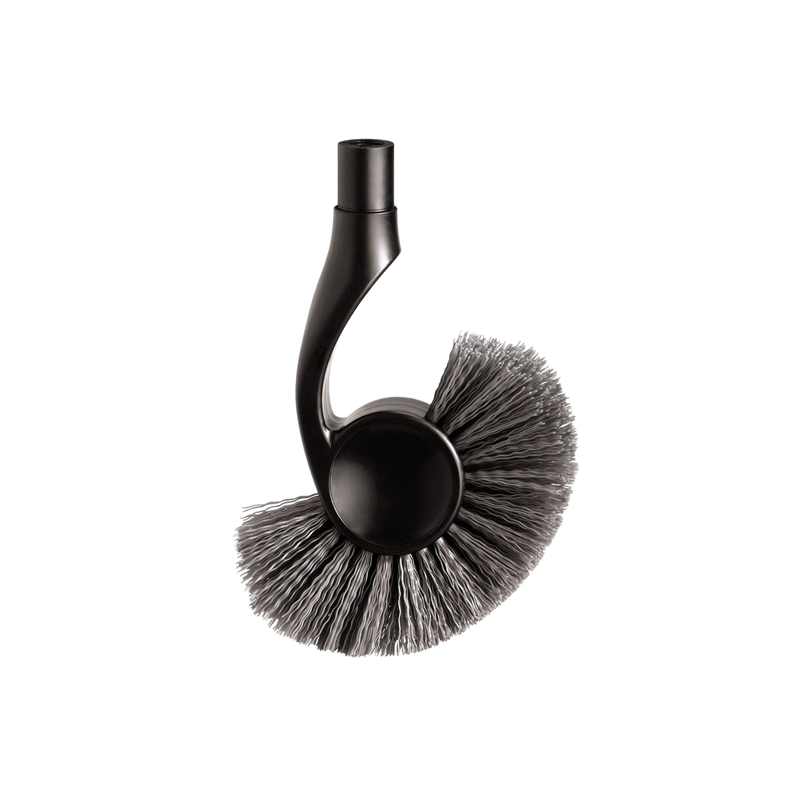 simplehuman BT1095 Replacement Toilet Brush Head, Easy Screw On, Stiff Outer Bristles, Black Plastic Black Brush Head Replacement Brush Head Replacement